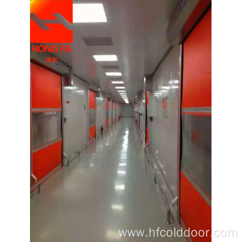 High speed door for clean room